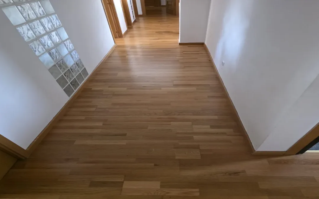 Tarima laminada instalada en una vivienda de Madrid