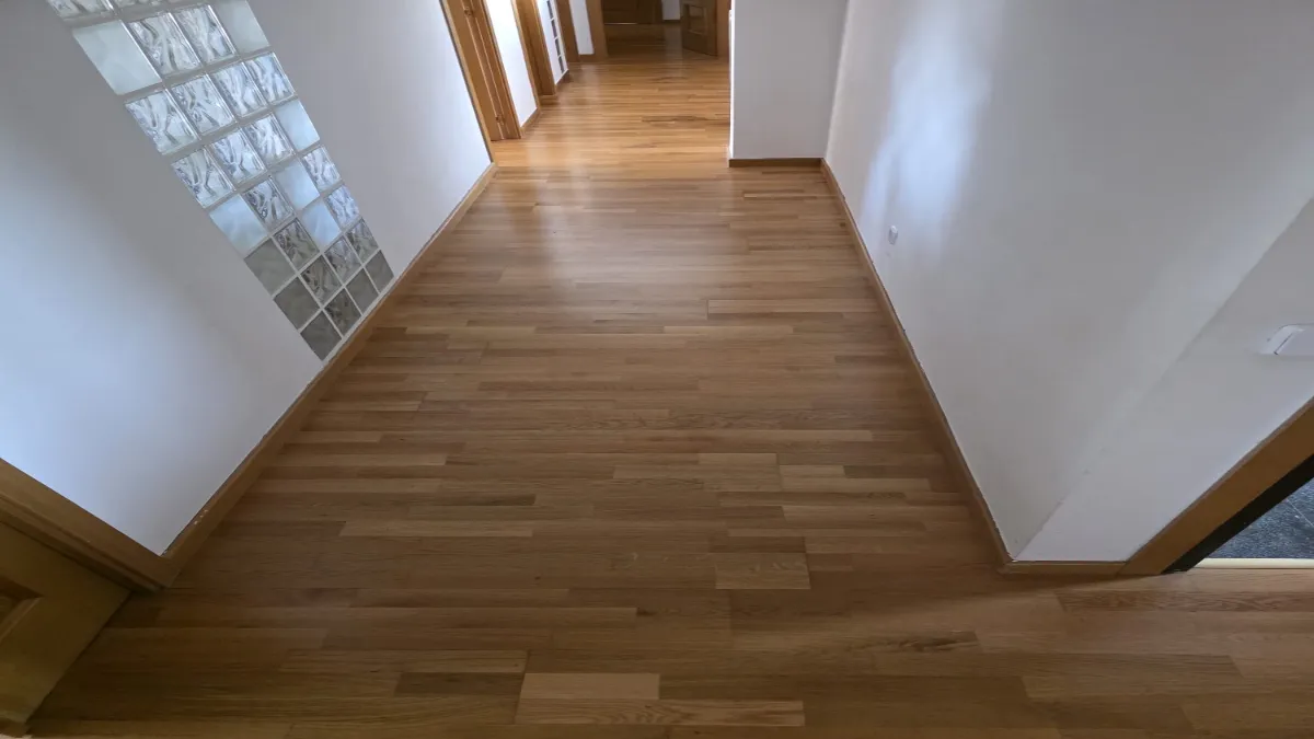 Tarima laminada instalada en una vivienda de Madrid